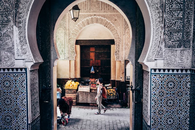 Traveller Exploring Marrakesh